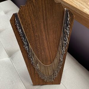 Vintage Kenneth Cole Two Tone Fringe Necklace